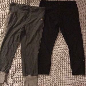 Bundle of Reebok and MPG crop joggers size M